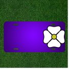 Custom Personalized License Plate With Add Names To Flower Petal Spring