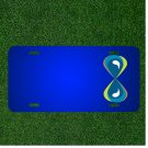 Custom Personalized License Plate With Add Names To Hourglass Water Drop