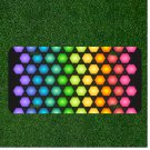 Custom Personalized Car License Plate With Polygon Background Colorful