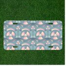 Custom Personalized Car License Plate With Seamless Pattern Seamless Design