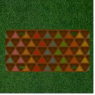 Custom Personalized Car License Plate With Background Colorful Triangle