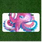 Custom Personalized License Plate Auto Tag With Colorful Octopus Design