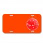 Ball Christmas Red Christmas Bauble On License Plate Car Front Add Names