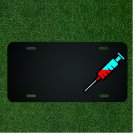 Custom Personalized License Plate With Add Names To Syringe Injection Health