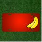 Custom Personalized License Plate With Add Names To Bananas Pair Food Fruit