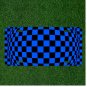Custom Personalized License Plate Auto Tag With Blue And Black Optical Illusion