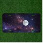 Custom Personalized License Plate Auto Tag With Moon In Space Design