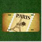 Custom Personalized License Plate Auto Tag With PARIS Eiffel Tower Design