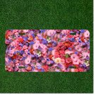 Custom Personalized License Plate Auto Tag With Fancy Colorful Flowers Design