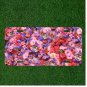 Custom Personalized License Plate Auto Tag With Fancy Colorful Flowers Design