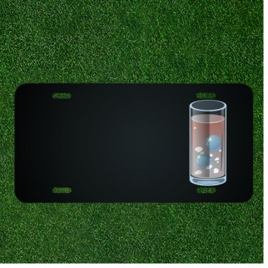 Custom Personalized License Plate With Add Names To Drink Beverage Bubbles