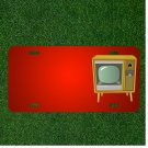 Custom Personalized License Plate With Add Names To Tv Television Vintage