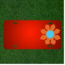 Custom Personalized License Plate With Add Names To Flower Ornament Decorative