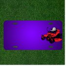 Custom Personalized License Plate With Add Names To Mower Machine Lawn