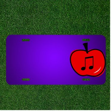 Custom Personalized License Plate With Add Names To Music Apple Notes