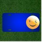 Custom Personalized License Plate With Add Names To Emoticon Smiley Face
