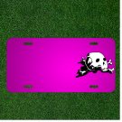Custom Personalized Car License Plate With Add Names To Crossbones Skull
