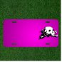 Custom Personalized Car License Plate With Add Names To Crossbones Skull