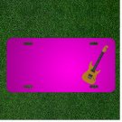 Custom Personalized Car License Plate With Add Names To Guitar Musical