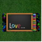 Custom Personalized License Plate Auto Tag With Love... Cool Design