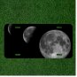 Custom Personalized License Plate Auto Tag With Amazing Moon Space Design