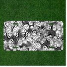 Custom Personalized License Plate Auto Tag With WHITE Butterflies Fancy Design