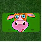 Custom Personalized License Plate Auto Tag With Blue Eyed Giraffe Design NEW
