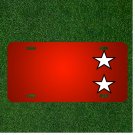 Custom Personalized License Plate With Add Names To Stars Shape Black Outline