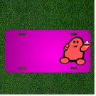 Custom Personalized Car License Plate With Add Names To Man Red Cartoon Comic