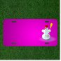 Custom Personalized Car License Plate With Add Names To Snowman Snow Winter