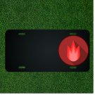Custom Personalized License Plate With Add Names To Flame Symbol Design NEW