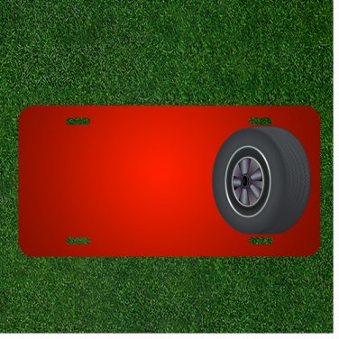 Custom Personalized License Plate With Add Names To Tire Tyre Wheel