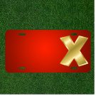 Custom Personalized License Plate With Add Names To Letter X Lowercase
