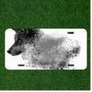 Custom Personalized License Plate Auto Tag With Stunning Blue Eyed Dog Design