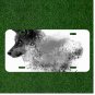 Custom Personalized License Plate Auto Tag With Stunning Blue Eyed Dog Design