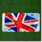 Custom Personalized License Plate Auto Tag With United Kingdom Flag Fade Design