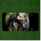 Custom Personalized License Plate Auto Tag With Fancy Colorful Horse Design NEW