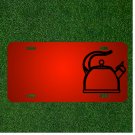 Custom Personalized License Plate With Add Names To Teapot Kettle Tea Kitchen
