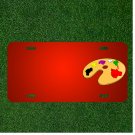 Custom Personalized License Plate With Add Names To Palette Paint Colour Wood