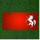 Custom Personalized License Plate With Add Names To Horse Bucking Wild Equine
