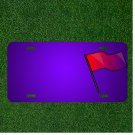 Custom Personalized License Plate With Add Names To Red Flag Signal Alert