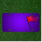 Custom Personalized License Plate With Add Names To Red Flag Signal Alert