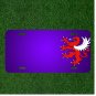 Custom Personalized License Plate With Add Names To Lion Wings Stand Symbol