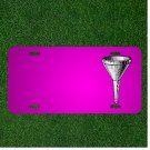 Custom Personalized Car License Plate With Add Names To Funnel Cone Fluid