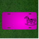 Custom Personalized Car License Plate With Add Names To Rocking Horse Horse