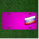 Custom Personalized Car License Plate With Add Names To Russia Country Flag