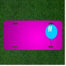 Custom Personalized Car License Plate With Add Names To Balloon Shine Flying