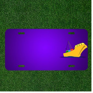 Custom Personalized License Plate With Add Names To Cargo Ship Shipment