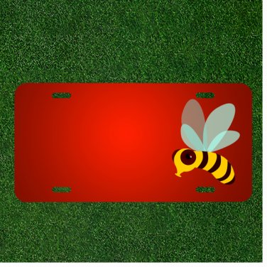Custom Personalized License Plate With Add Names To Honey Bee Bee Fly Insect