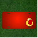 Custom Personalized License Plate With Add Names To Head Eyes Male Rooster